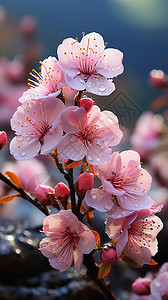 桃花好看花开图片