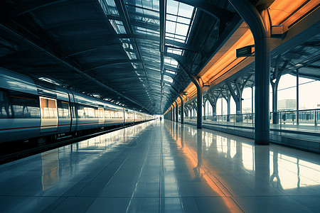 现代化火车站高清图片