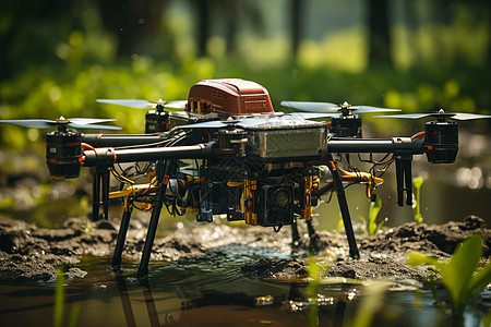 科技无人机农业自动化产品背景