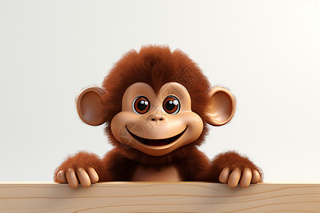 可爱猴子立体的可爱小猴子设计图片