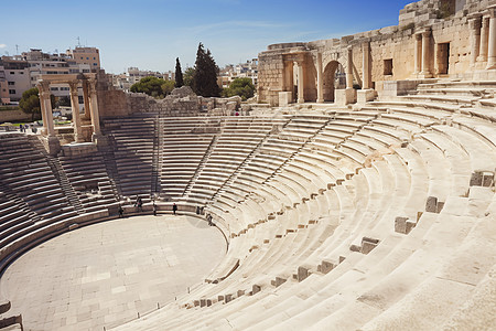古罗马遗址的建筑背景图片