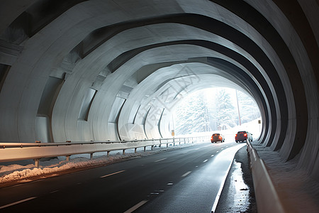冬季的隧道图片