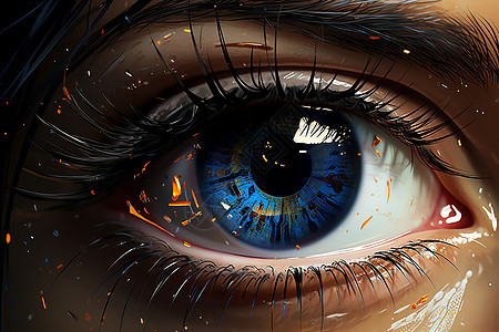 未来科幻眼睛技术图片