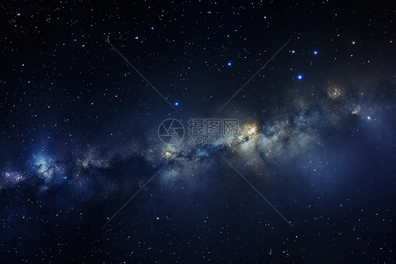 宇宙浩渺星光闪烁图片