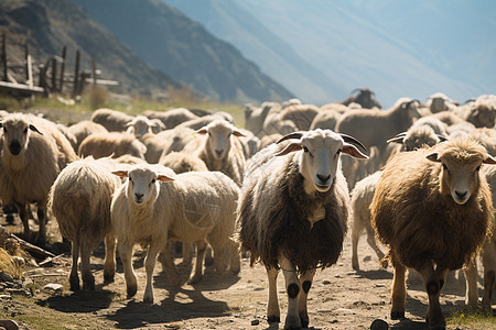 草原的牧羊图片