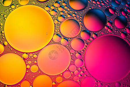 色彩丰富的泡泡图片