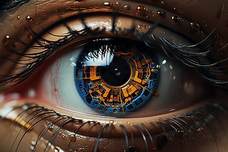 智能科技眼神图片