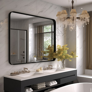 美观的美式浴室图片