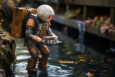水中的机器人图片