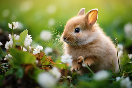 小耳朵兔子图片