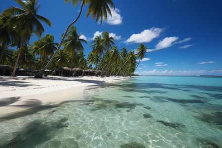 海岛椰子树平静的海岛背景