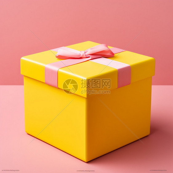 黄色的盒子图片