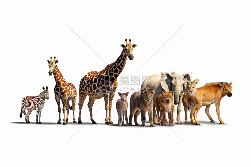 长颈鹿和斑马图片