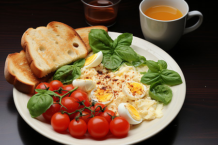 小番茄鸡蛋早餐图片