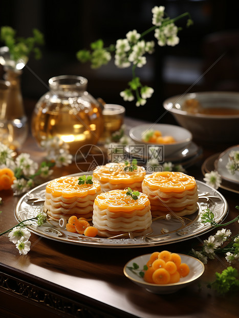 广式蛋黄月饼图片