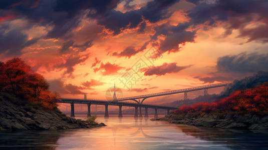 长江上的桥图片
