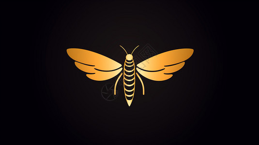 蜜蜂形状的商标背景图片