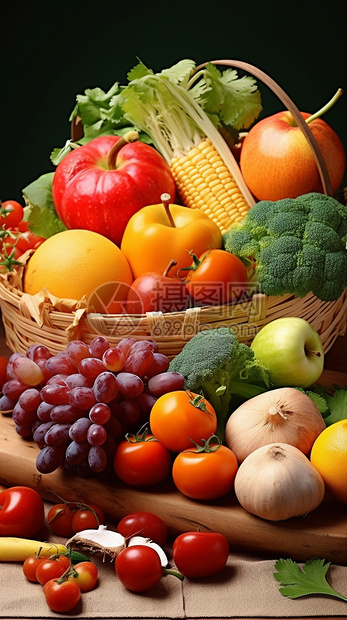 丰富的蔬菜水果图片