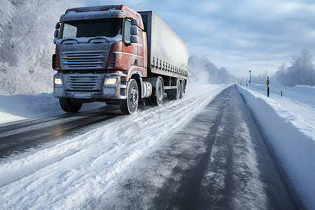 冰雪公路图片