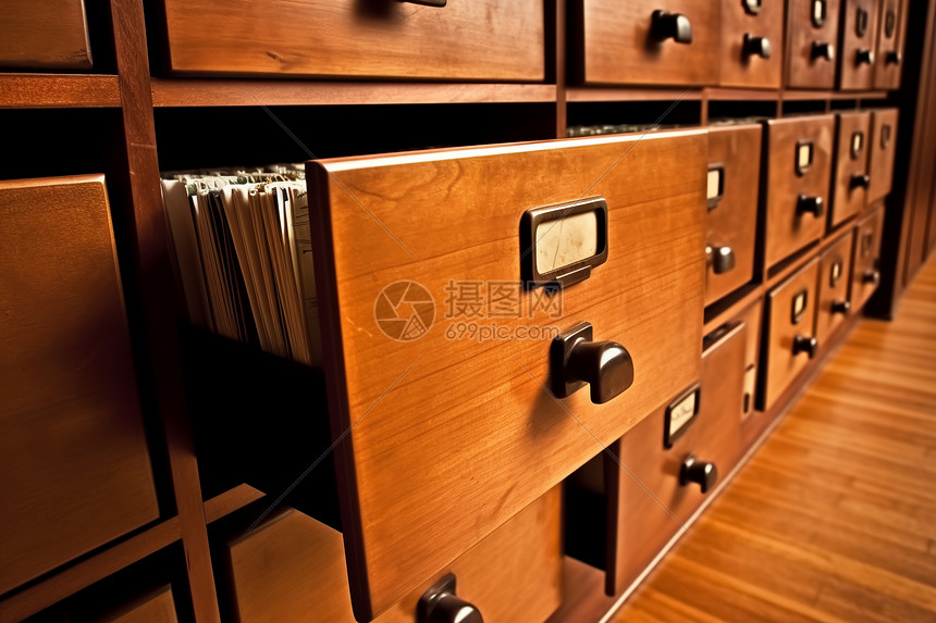 木质文件柜图片