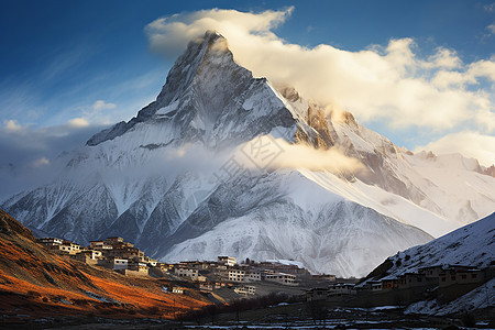 壮观的喜马拉雅山景观图片