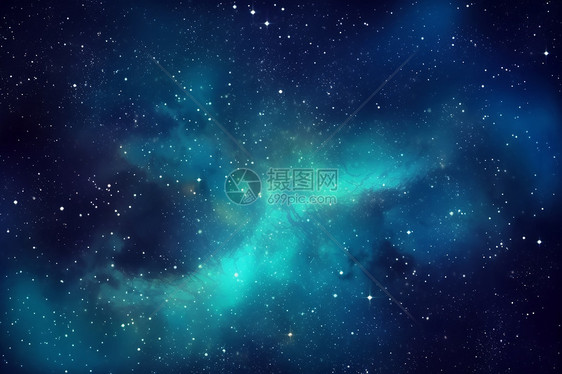 绚丽的星空景观图片