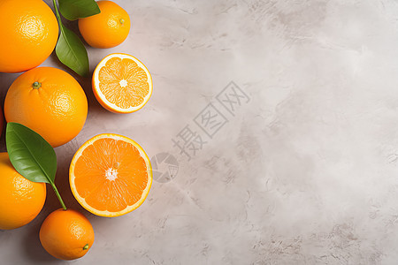 鲜榨的橙子图片