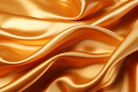 金色绸缎精美奢华的丝绸面料背景