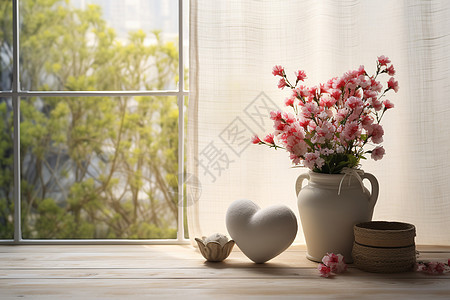 浪漫的室内花瓶装饰图片