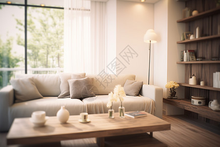 光线柔和的公寓客厅图片