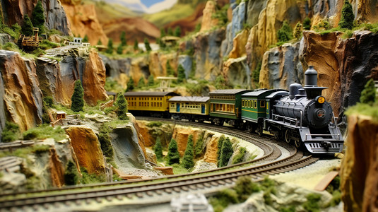 火车轨道的模型图片