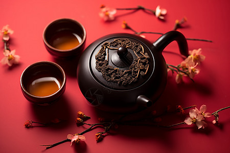 传统的陶瓷茶具图片