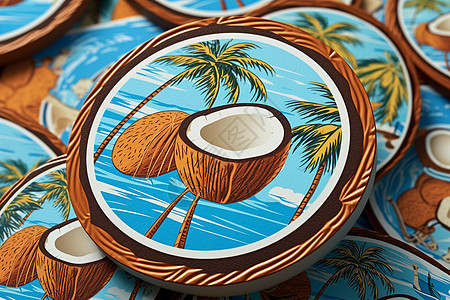 美观的椰子图案图片