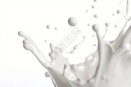 创意飞溅的牛奶液体设计图片