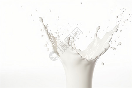 飞溅的牛奶液体图片