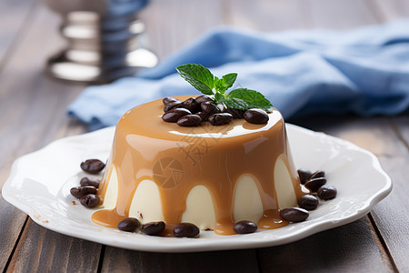 美味的巧克力奶油蛋糕图片