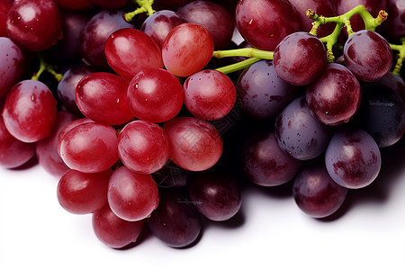 新鲜采摘的葡萄水果图片
