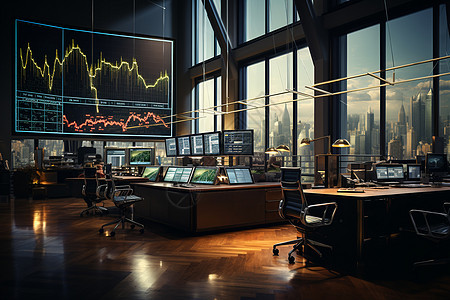 股票投资交易大厅图片