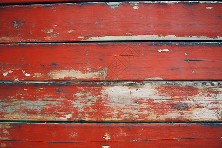 脱落的红木墙背景图片