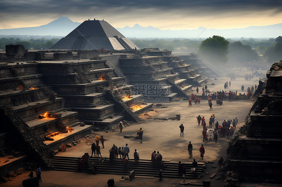 传统文化的金字塔建筑图片