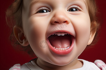 微笑的可爱婴儿图片