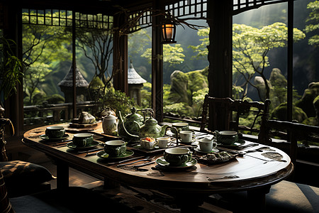 新中式的茶餐厅图片