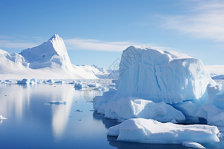 冰山奇景背景图片