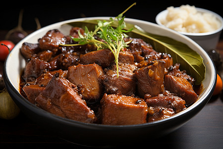 传统美食的红烧肉图片