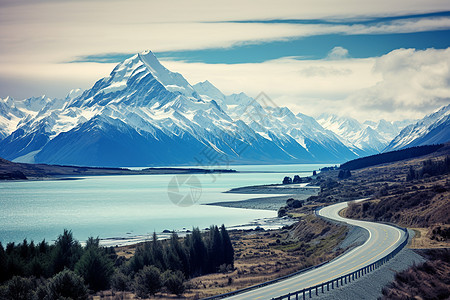 美丽的山川河流景观图片