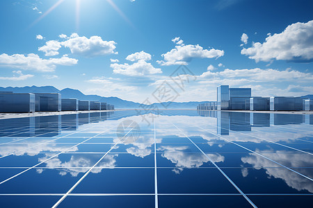 太阳能发电板图片