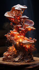 一株蘑菇图片