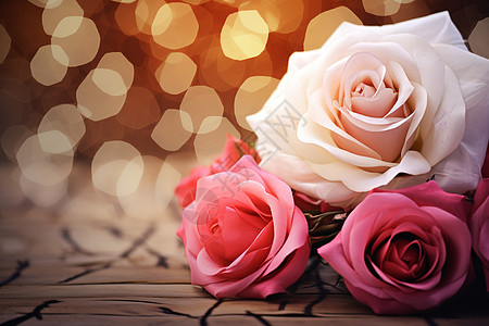 爱意满满的玫瑰背景图片