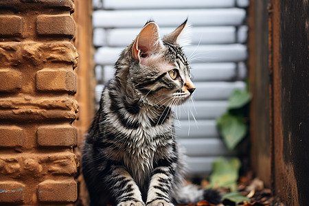 虎斑小猫咪可爱的猫咪背景