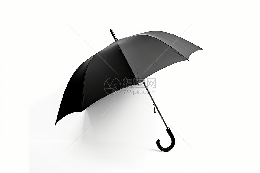 一把黑色的雨伞图片